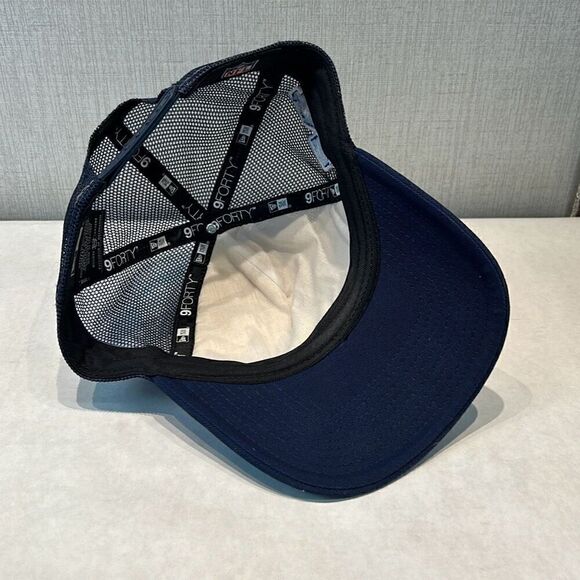 New Era Dallas Cowboys Trucker Hat Snapback Mesh NFL 9Forty White Navy Blue - Picture 7 of 10